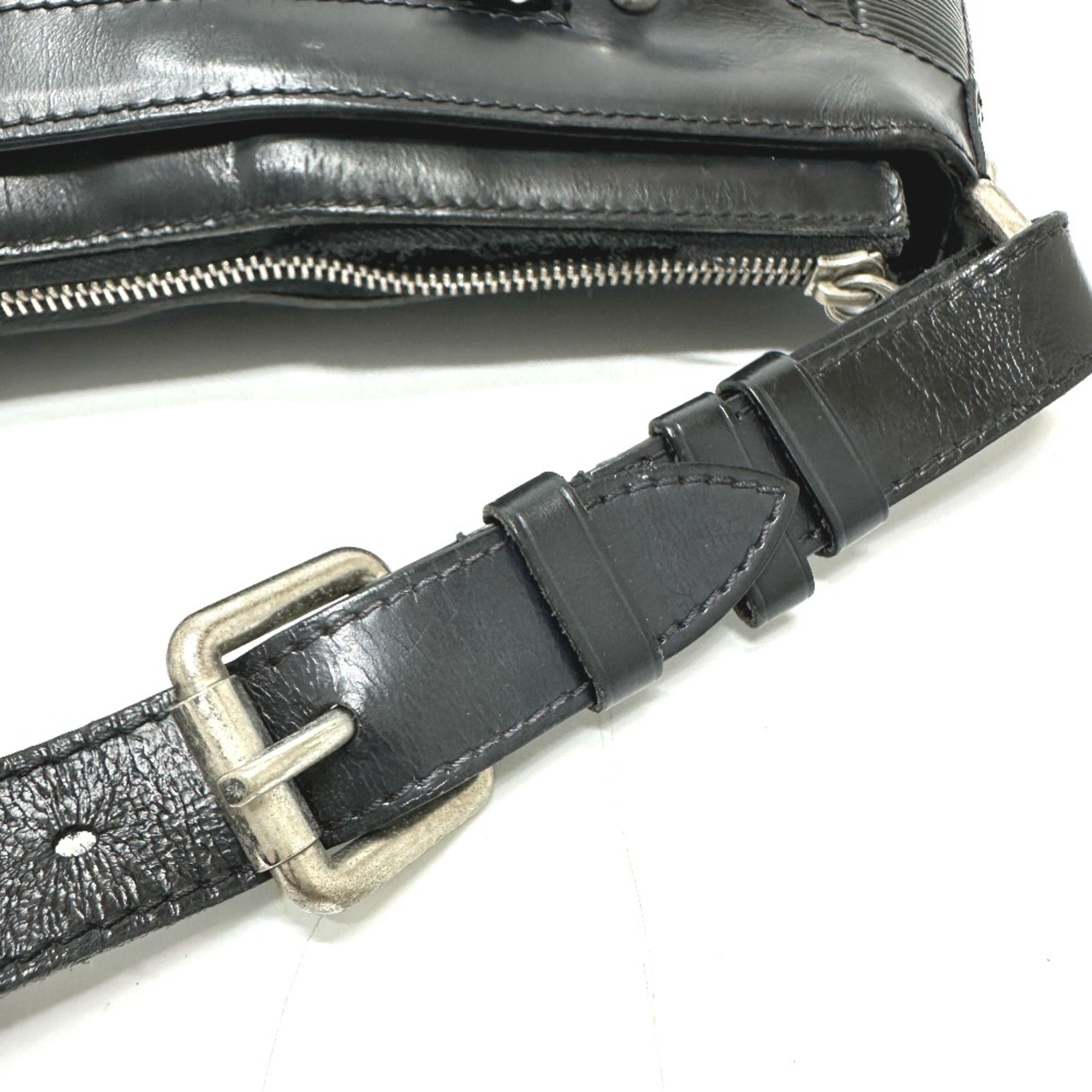 Louis Vuitton Black Leather Handbag