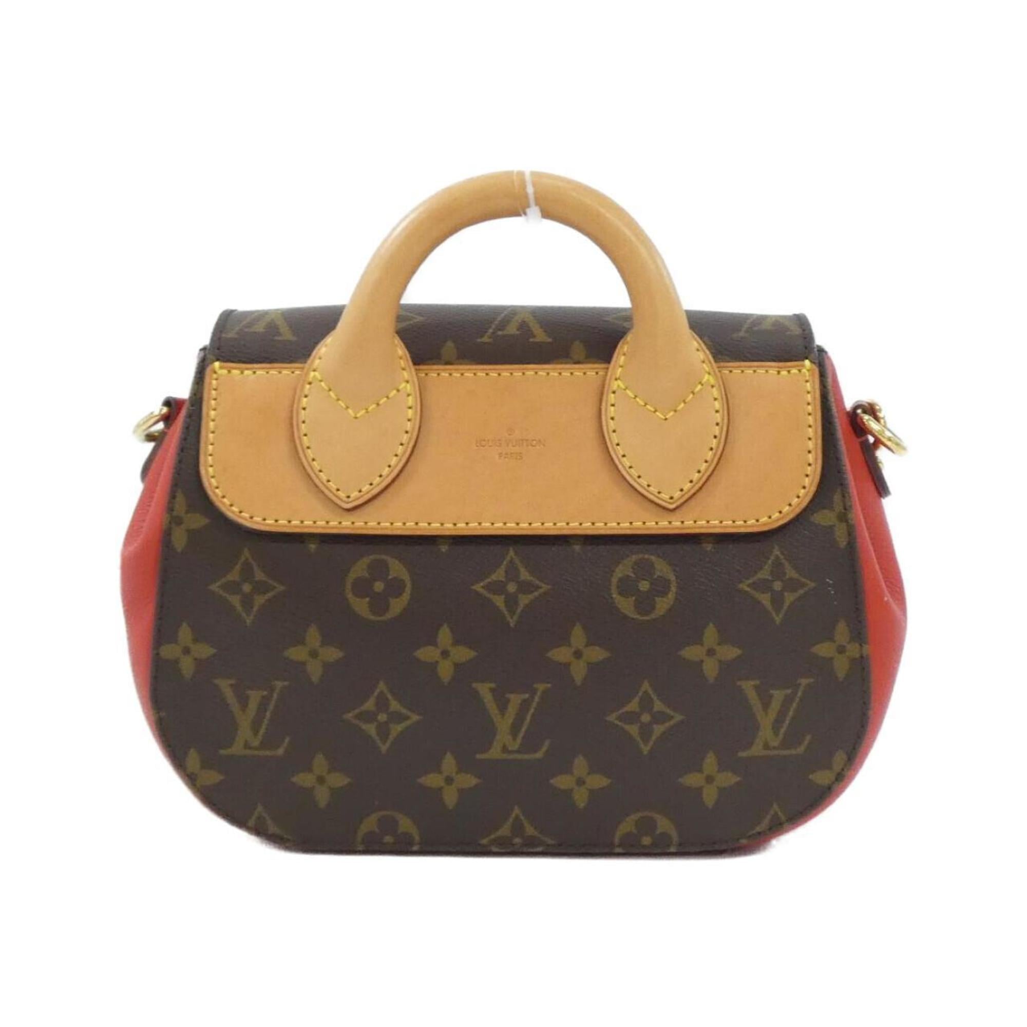 Louis Vuitton Marron Coated Canvas Handbag