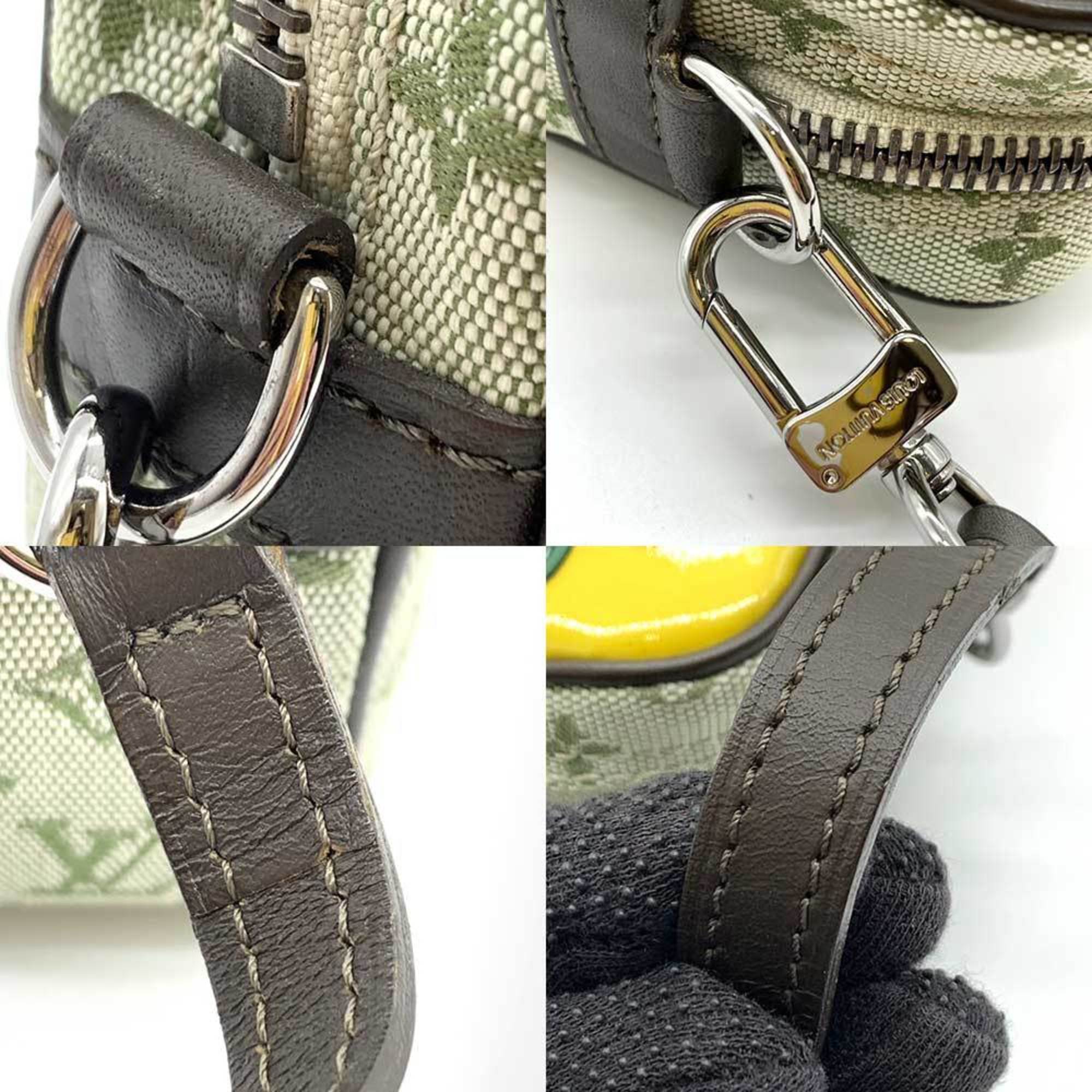 Louis Vuitton Monogram Mini Green Khaki Multi-Color Monogram Mini Handbag Pochette