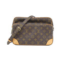 Louis Vuitton Brown Coated Canvas Shoulder Bag
