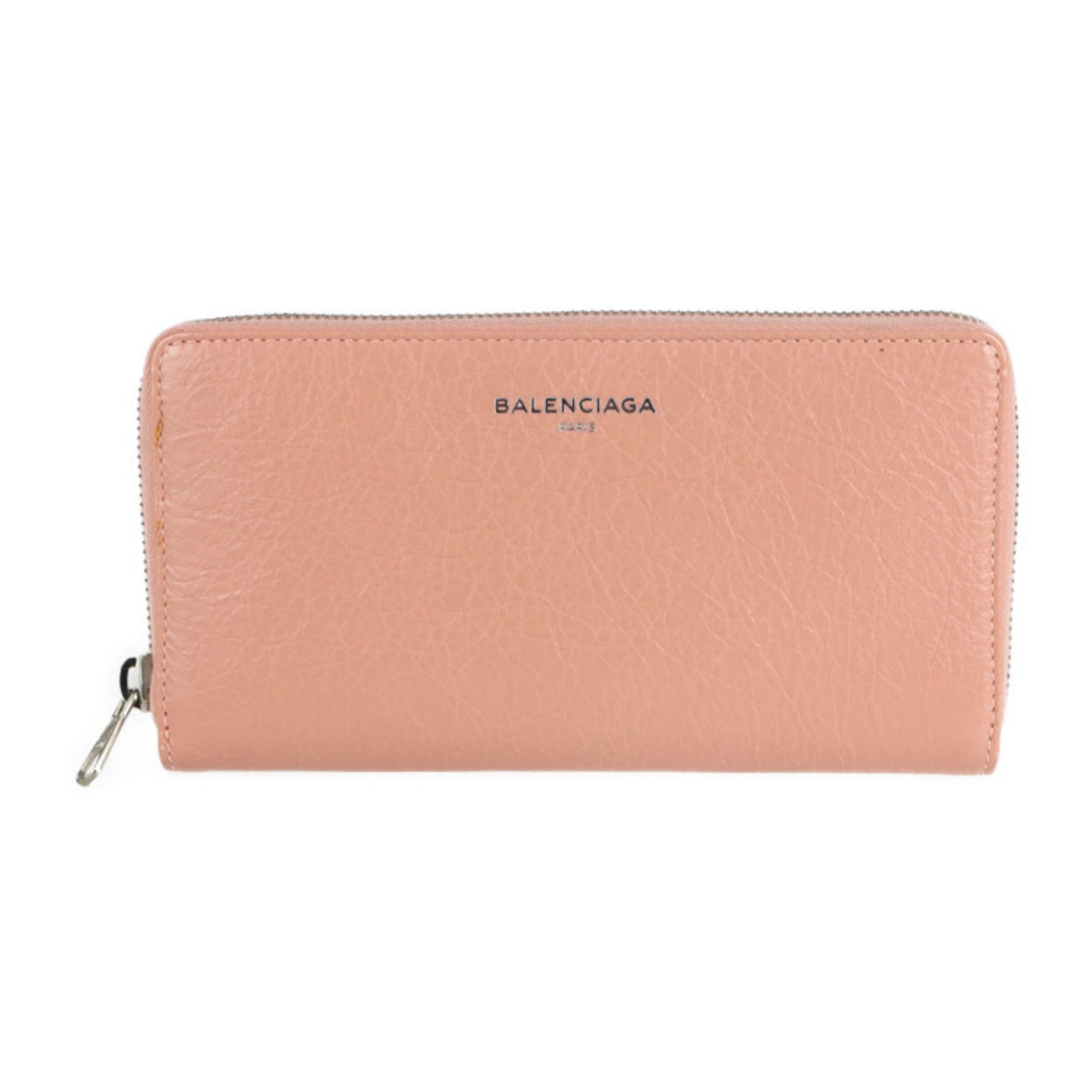 Balenciaga Pink Beige Leather Coin Purse/Coin Case