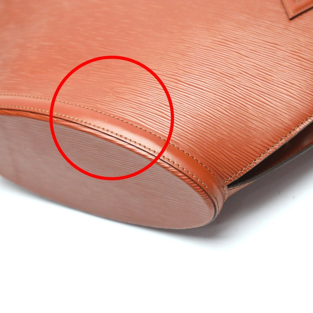 Louis Vuitton Brown Epi Leather Handbag Tote Bag