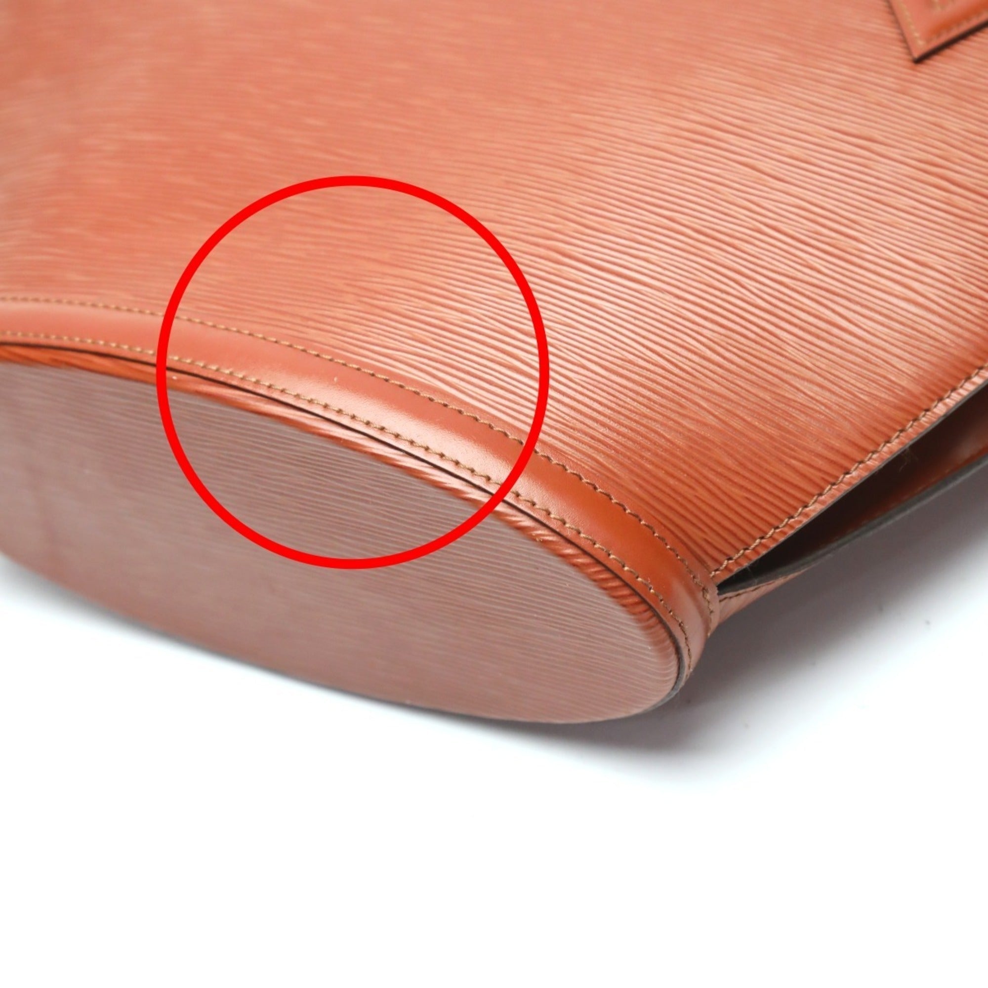 Louis Vuitton Brown Epi Leather Handbag Tote Bag