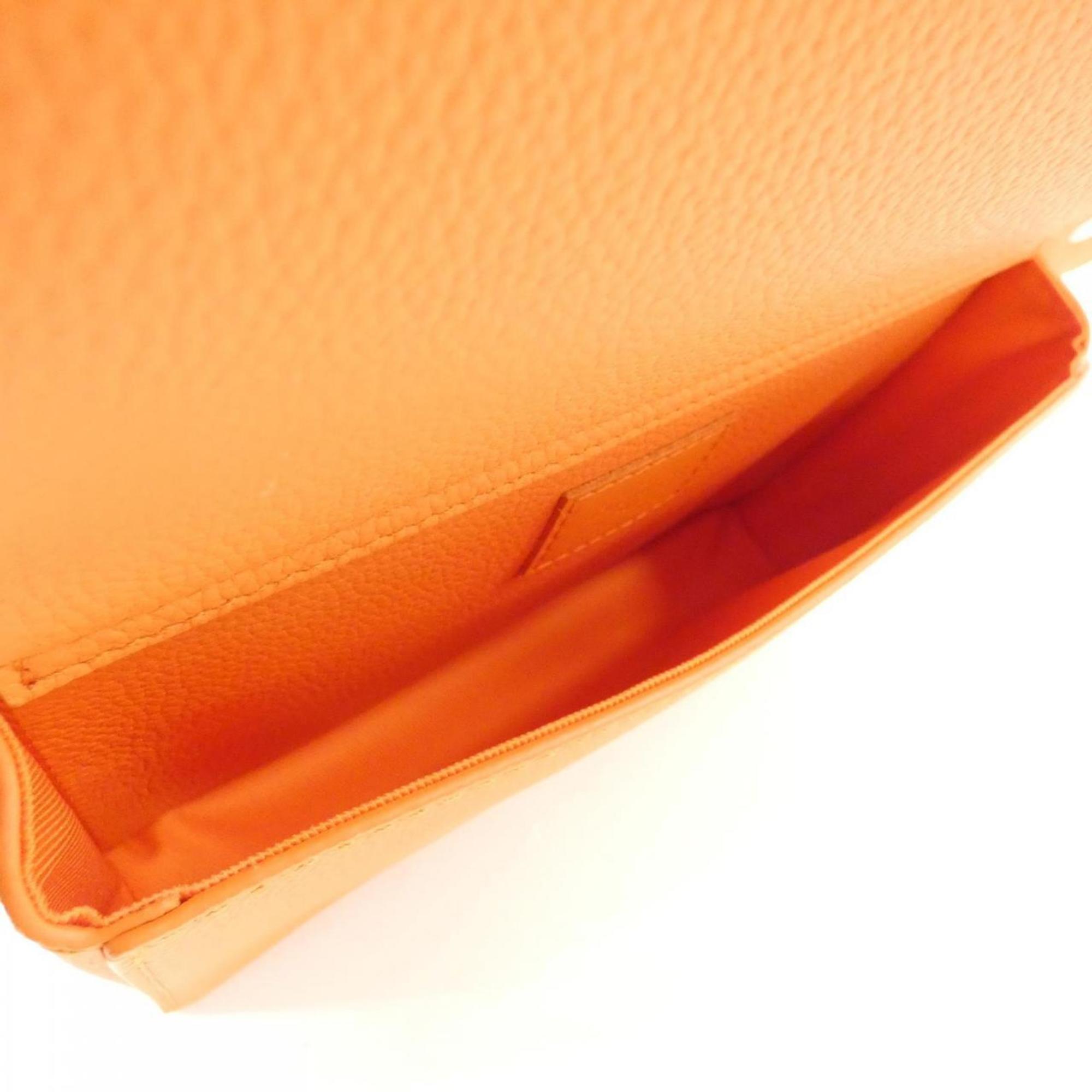 Louis Vuitton Orange Leather Shoulder Bag