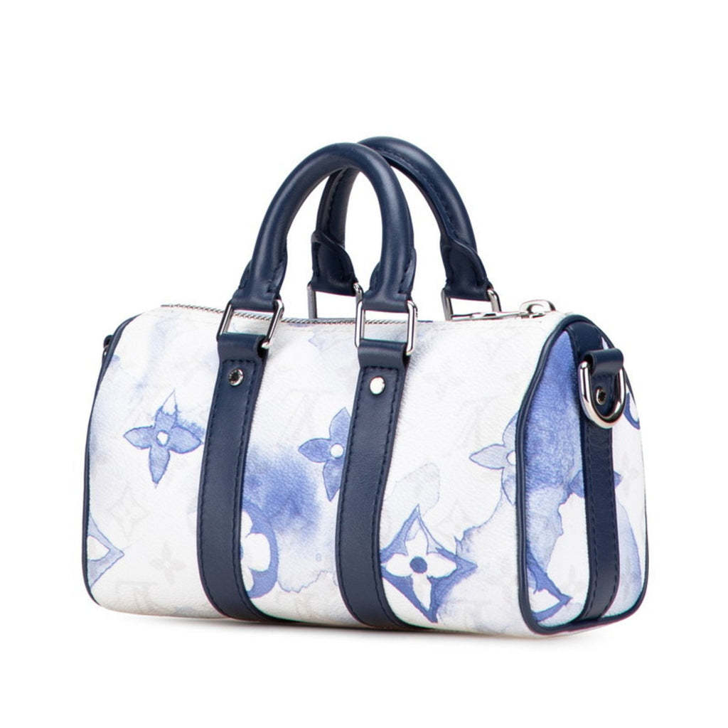 Louis Vuitton Monogram Watercolor Blue White Pvc Leather Handbag Shoulder Bag