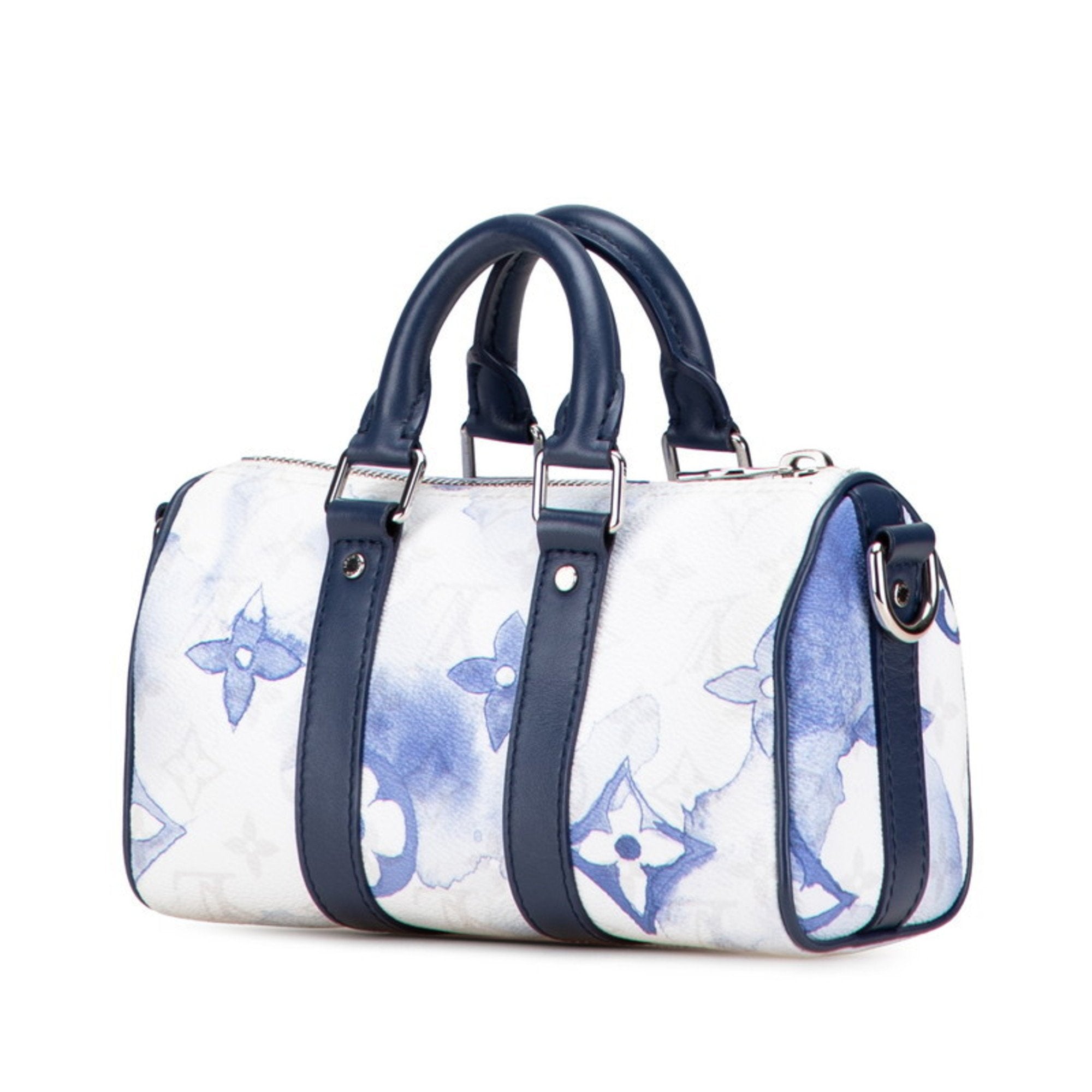 Louis Vuitton Monogram Watercolor Blue White Pvc Leather Handbag Shoulder Bag