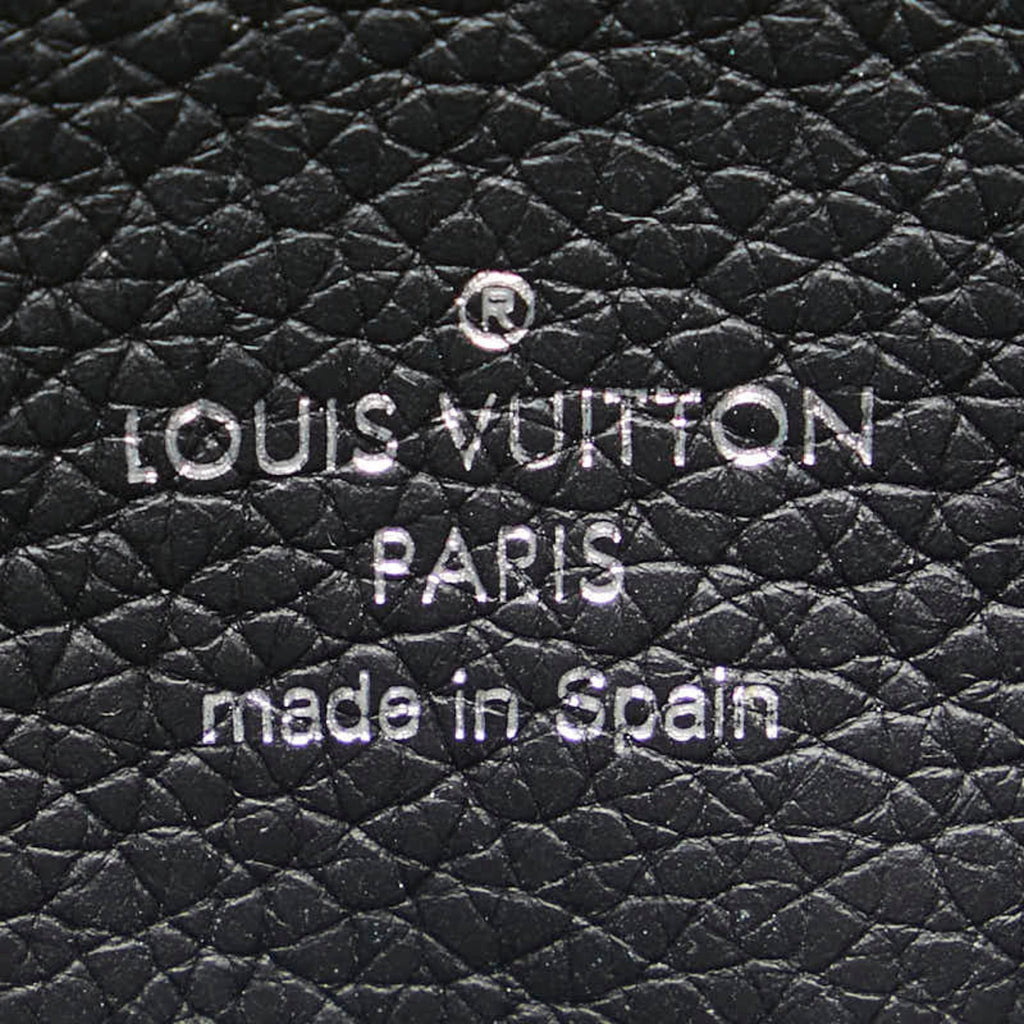 Louis Vuitton Black Noir Leather Coin Purse/Coin Case