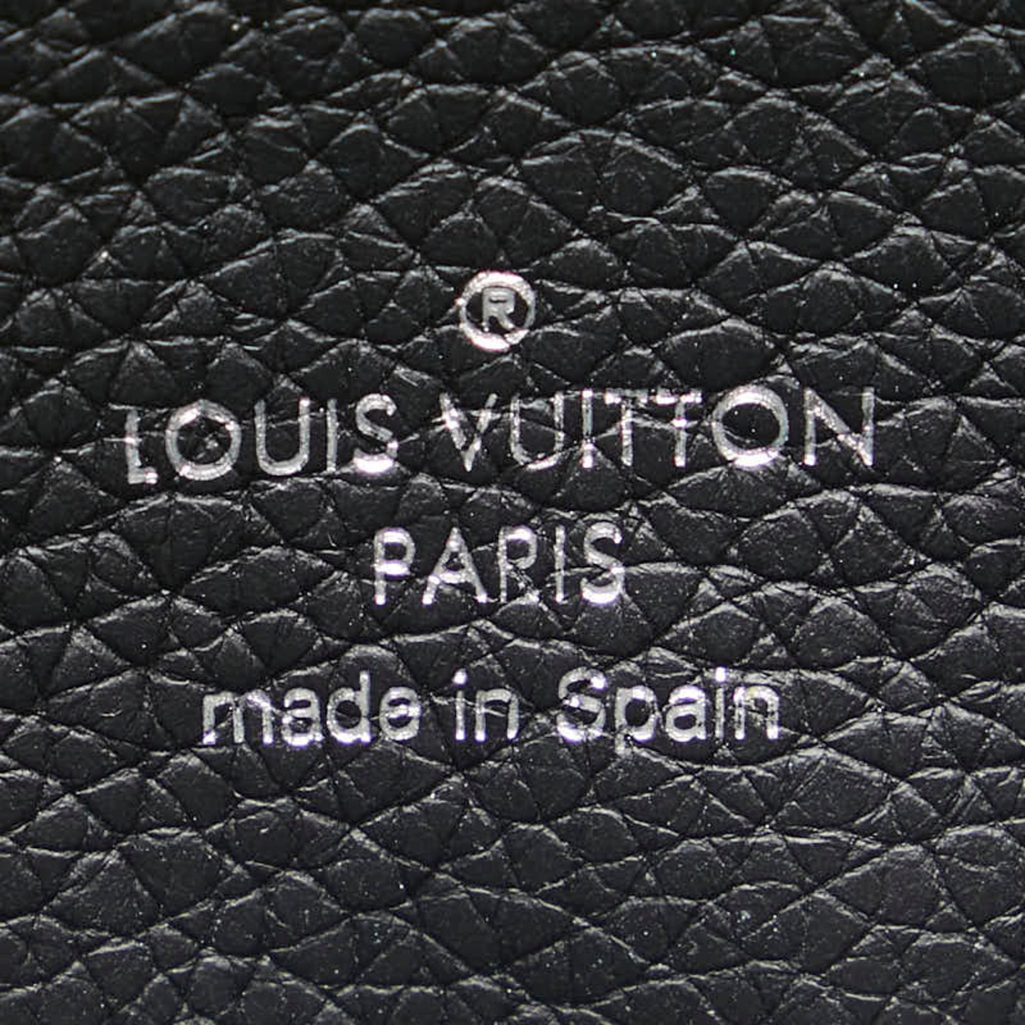 Louis Vuitton Black Noir Leather Coin Purse/Coin Case