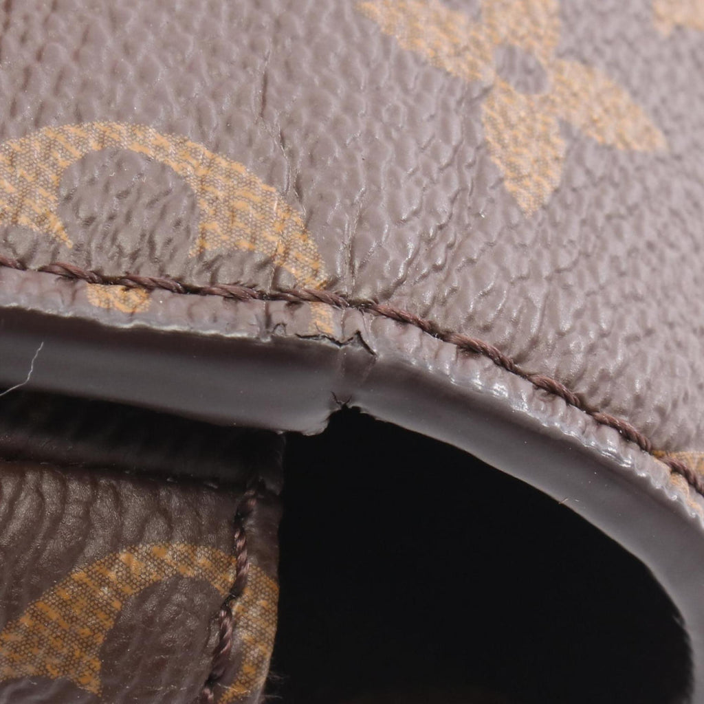 Louis Vuitton Brown Monogram Coated Canvas Leather Handbag Pochette