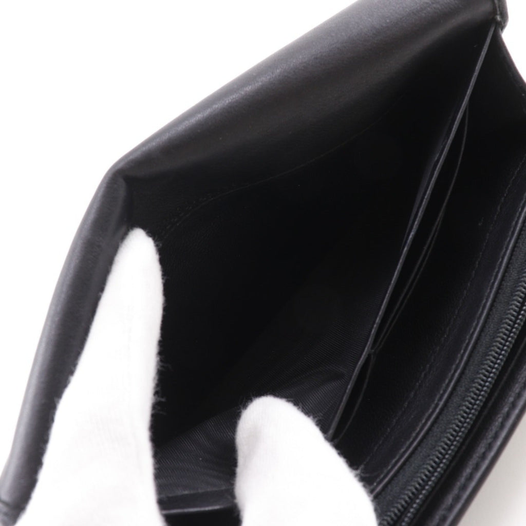 Gucci Black Leather Long Wallet (Bi-Fold) (Pre-Owned)