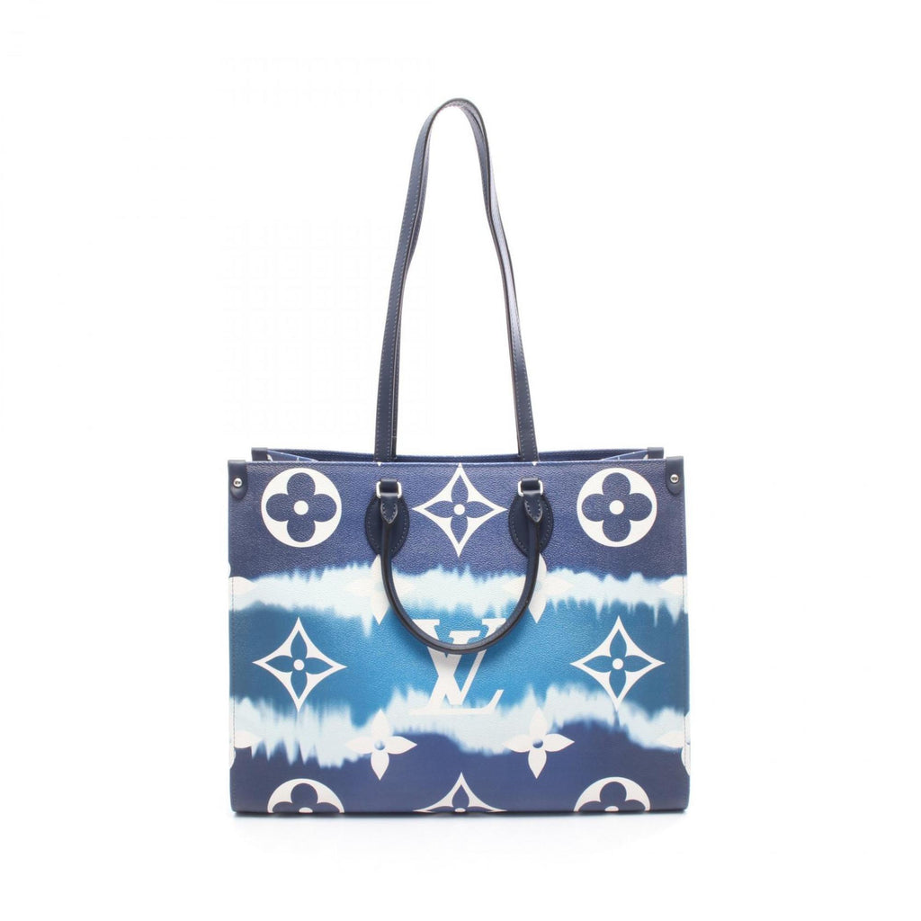 Louis Vuitton Multi-Color Navy White Coated Canvas Pvc Leather Shoulder Bag