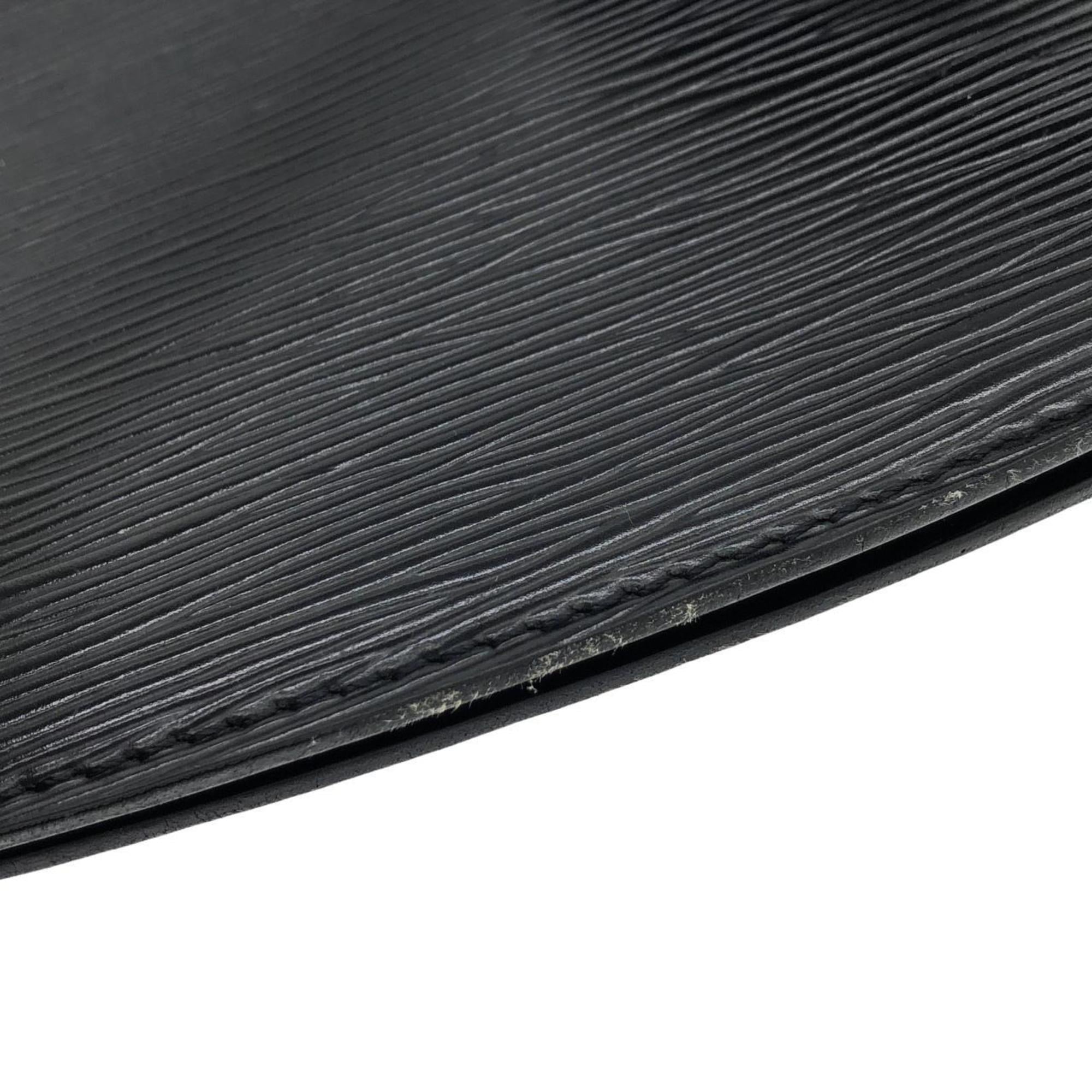 Louis Vuitton Black Leather Shoulder Bag