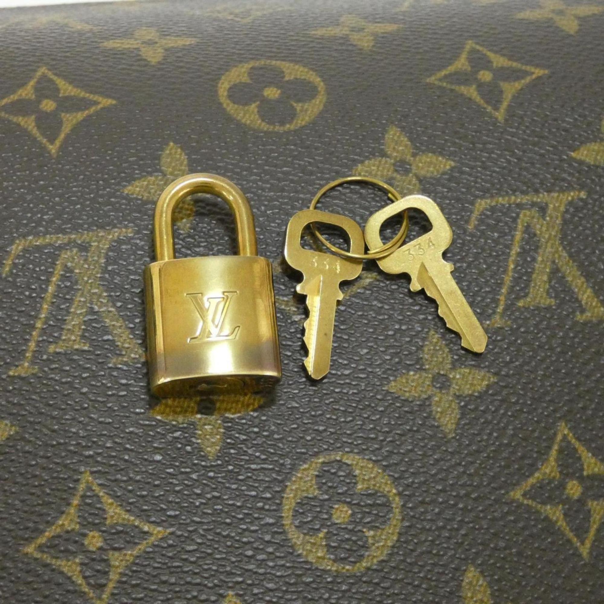 Louis Vuitton Marron Coated Canvas Handbag