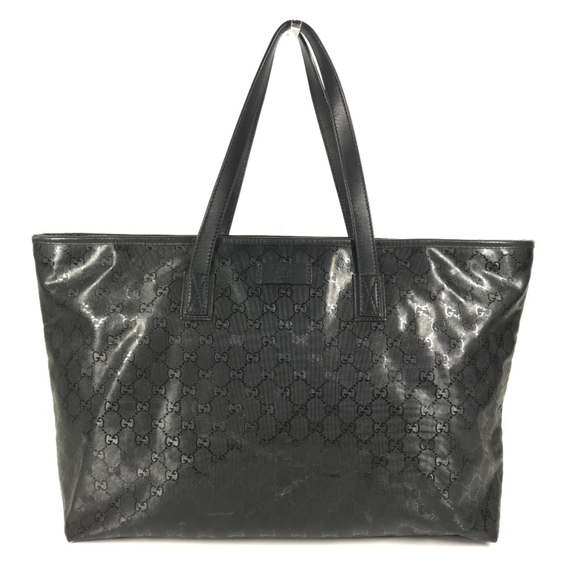 Gucci Gg Imprimé Black Gg Imprimé Shoulder Bag Tote Bag (Pre-Owned)