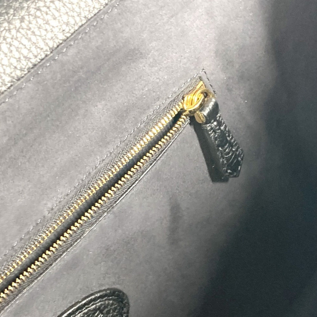 Fendi Black Leather Briefcase Handbag