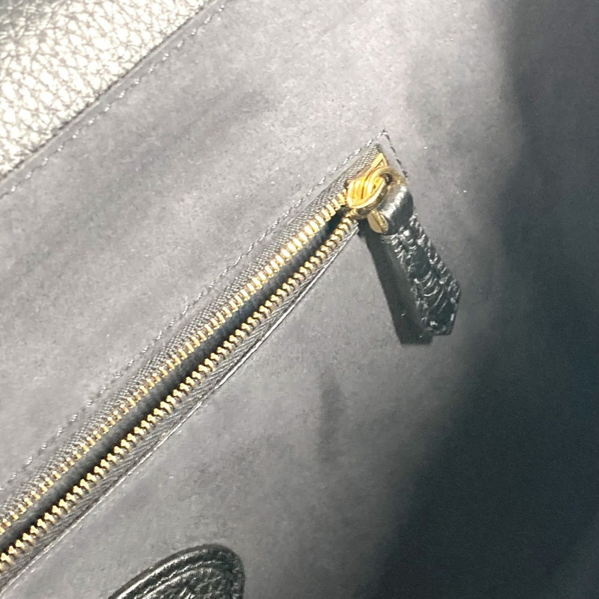 Fendi Black Leather Briefcase Handbag