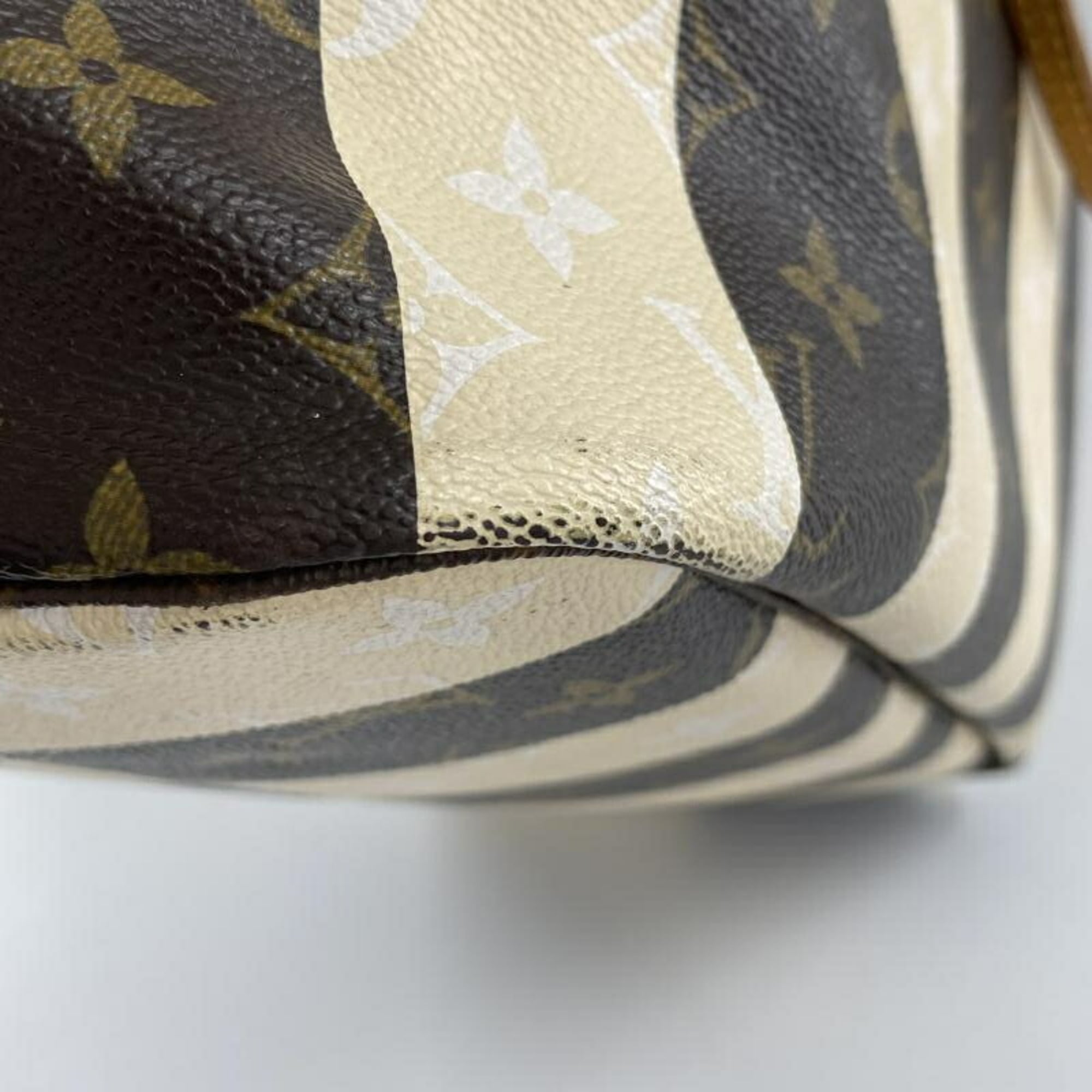 Louis Vuitton Beige Brown Monogram Rayures Tote Bag