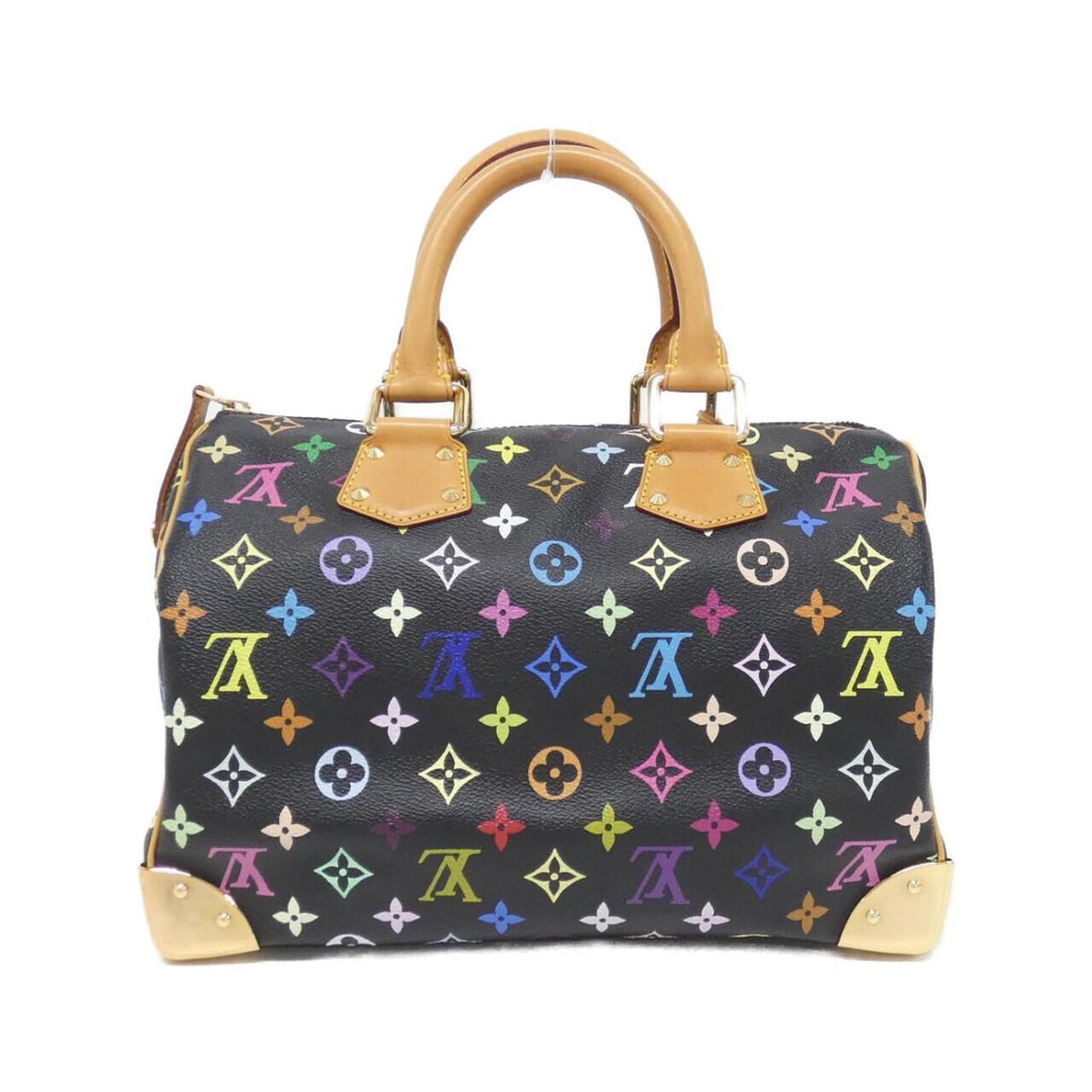 Louis Vuitton Black Coated Canvas Boston Bag