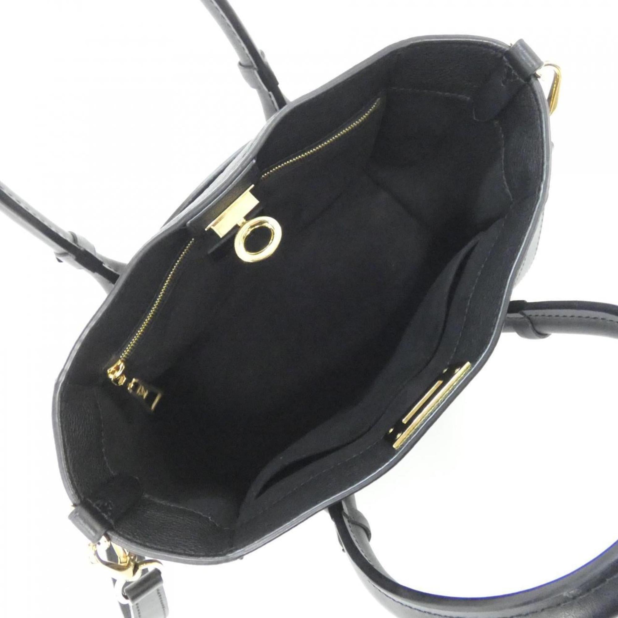 Louis Vuitton Black Coated Canvas Leather Handbag