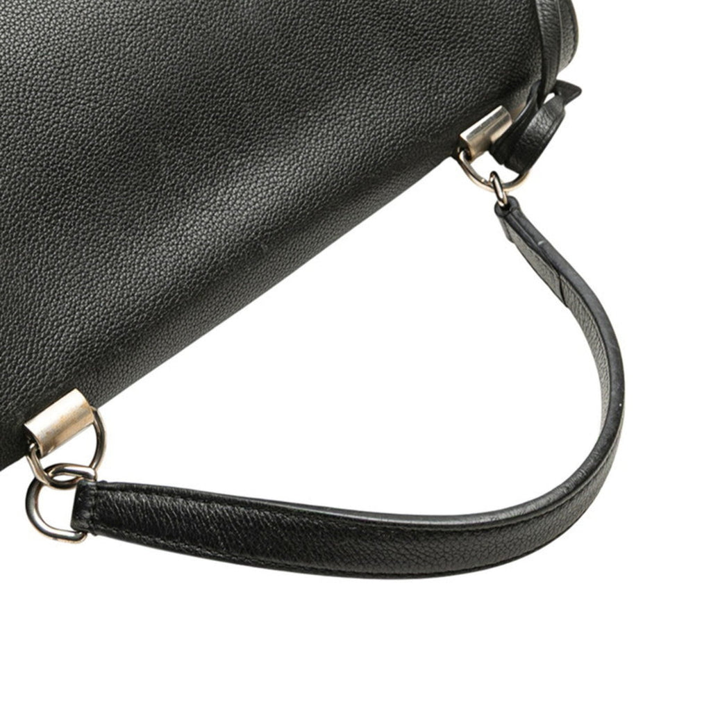 Louis Vuitton Lockme Ii Black Noir Leather Handbag Shoulder Bag