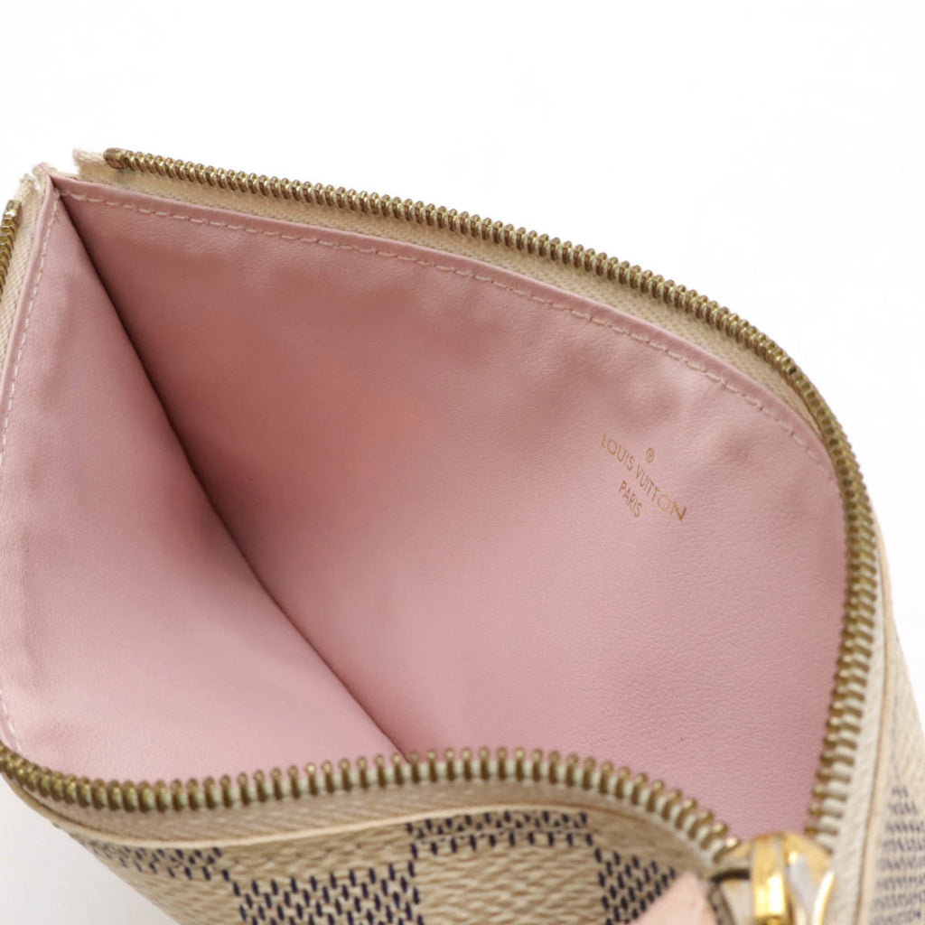 Louis Vuitton Damier Azur Ivory Pvc Clutch Bag Pochette Shoulder Bag