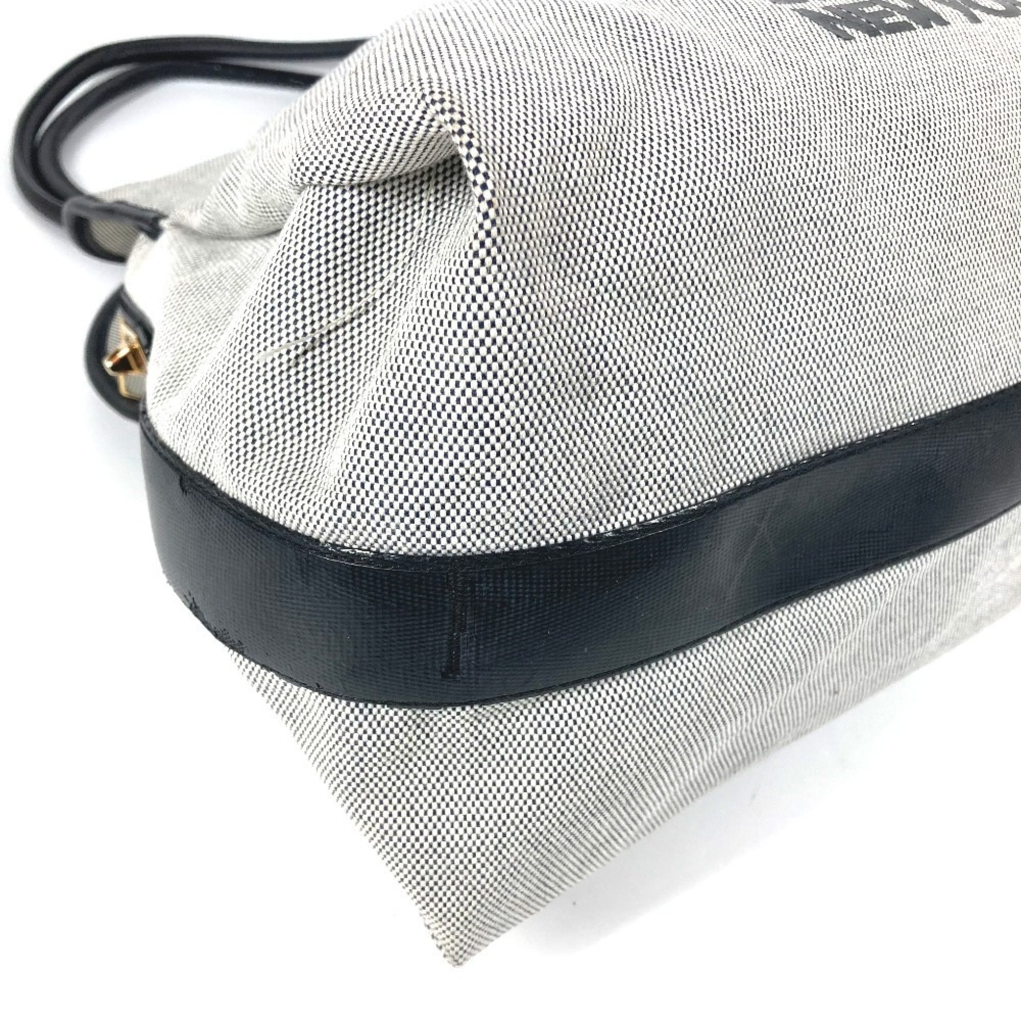 Louis Vuitton Black Galle Yellow Leather Canvas Boston Bag Shoulder Bag Tote Bag