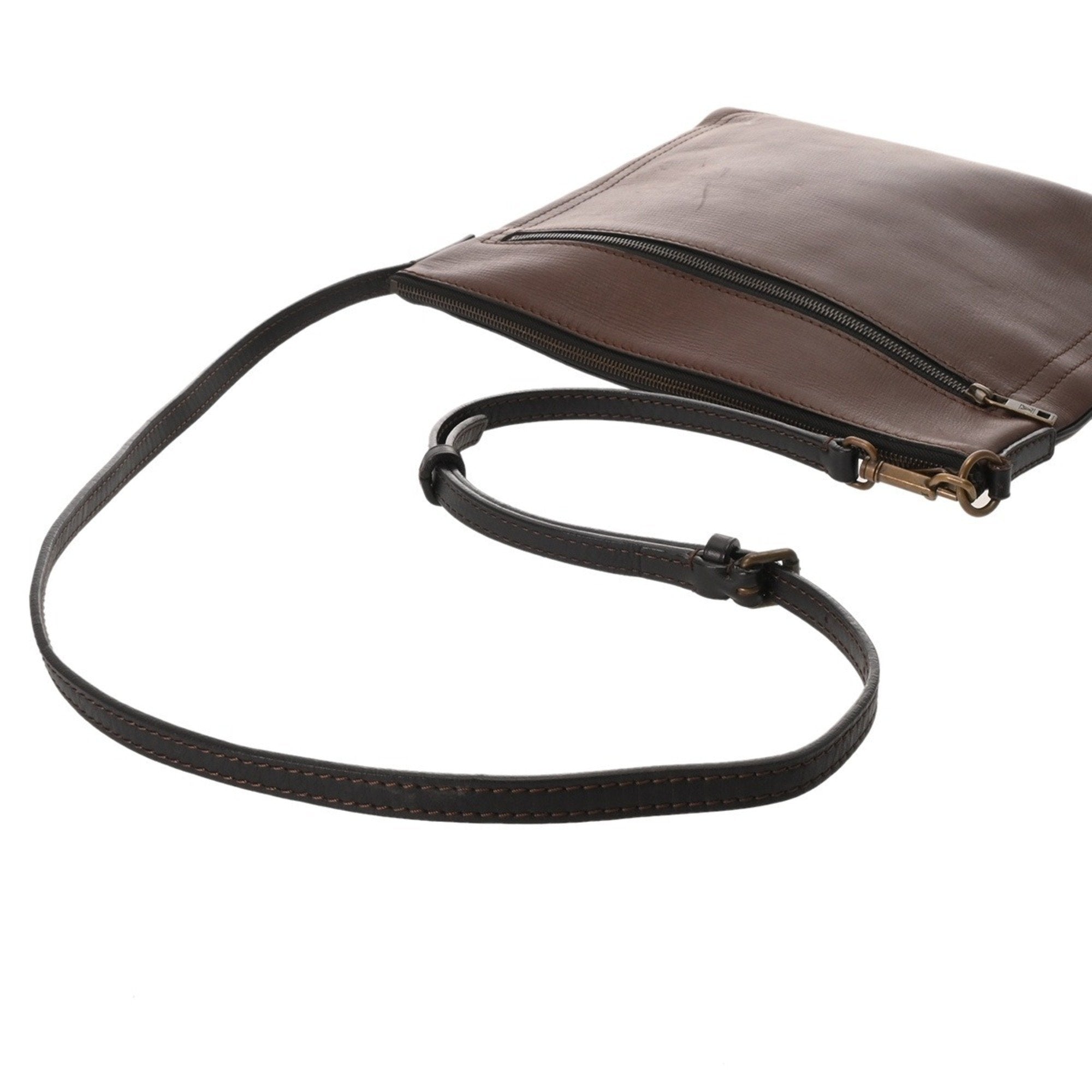 Louis Vuitton Coffee Utah Leather Shoulder Bag