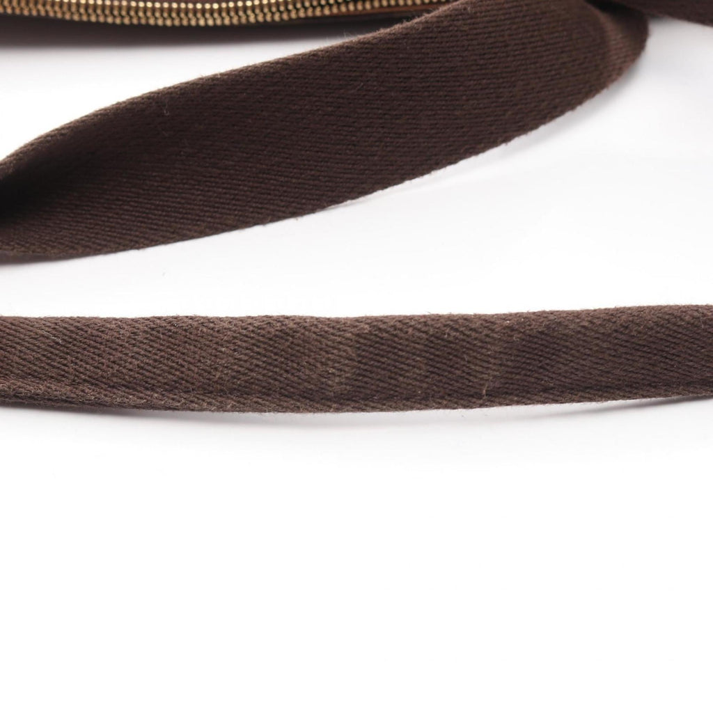 Louis Vuitton Brown Monogram Coated Canvas Leather Tote Bag