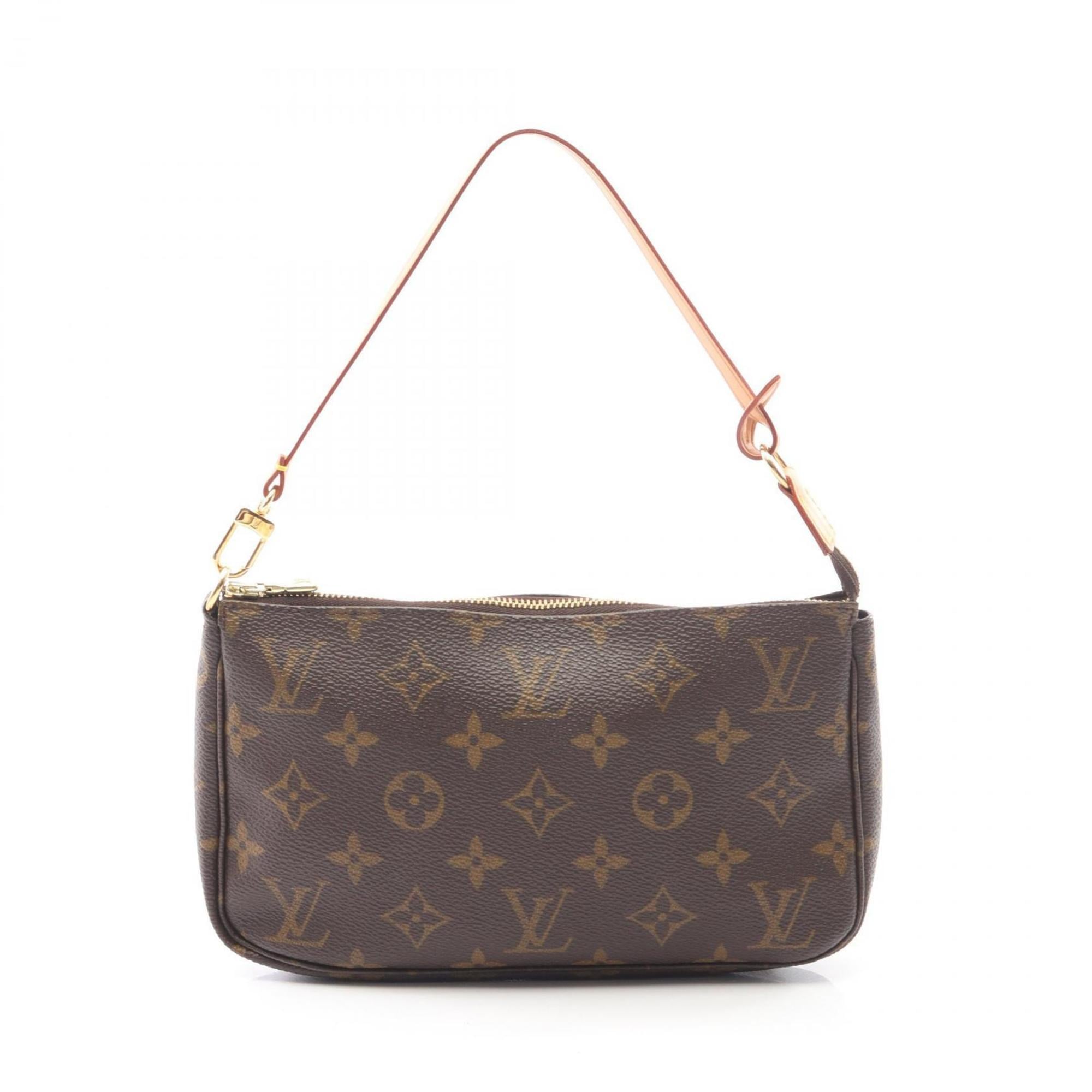 Louis Vuitton Brown Coated Canvas Pvc Monogram Leather Handbag