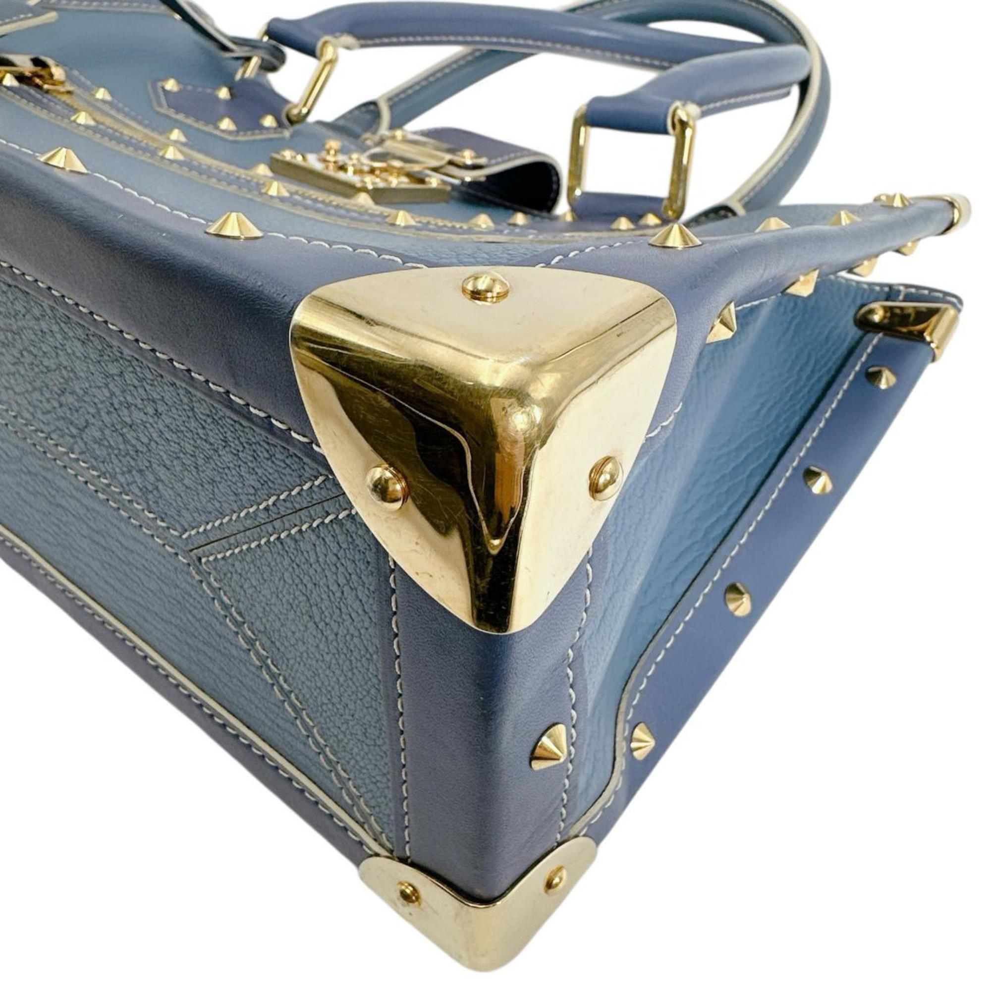 Louis Vuitton Blue Leather Handbag
