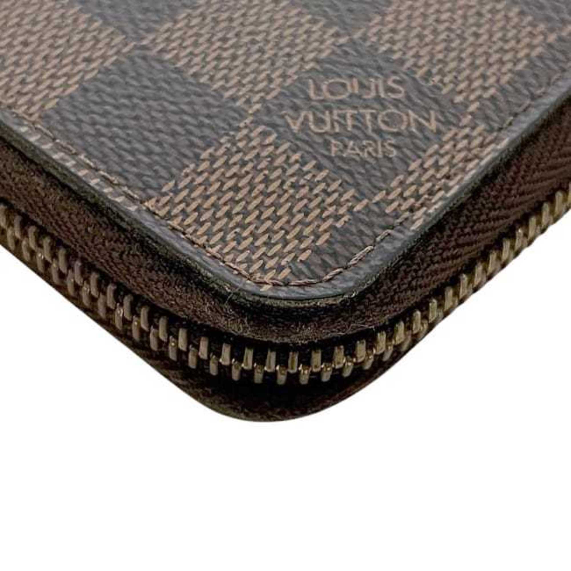 Louis Vuitton Damier Brown Damier Canvas Ebene Damier Canvas Coin Purse/Coin Case