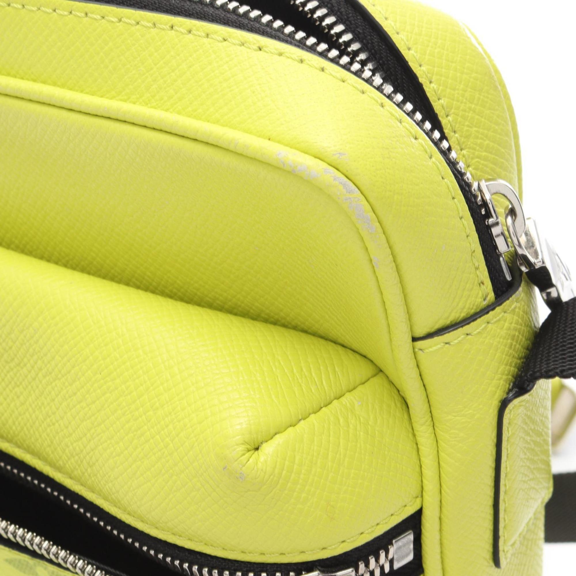 Louis Vuitton Jaune Yellow Coated Canvas Leather Shoulder Bag