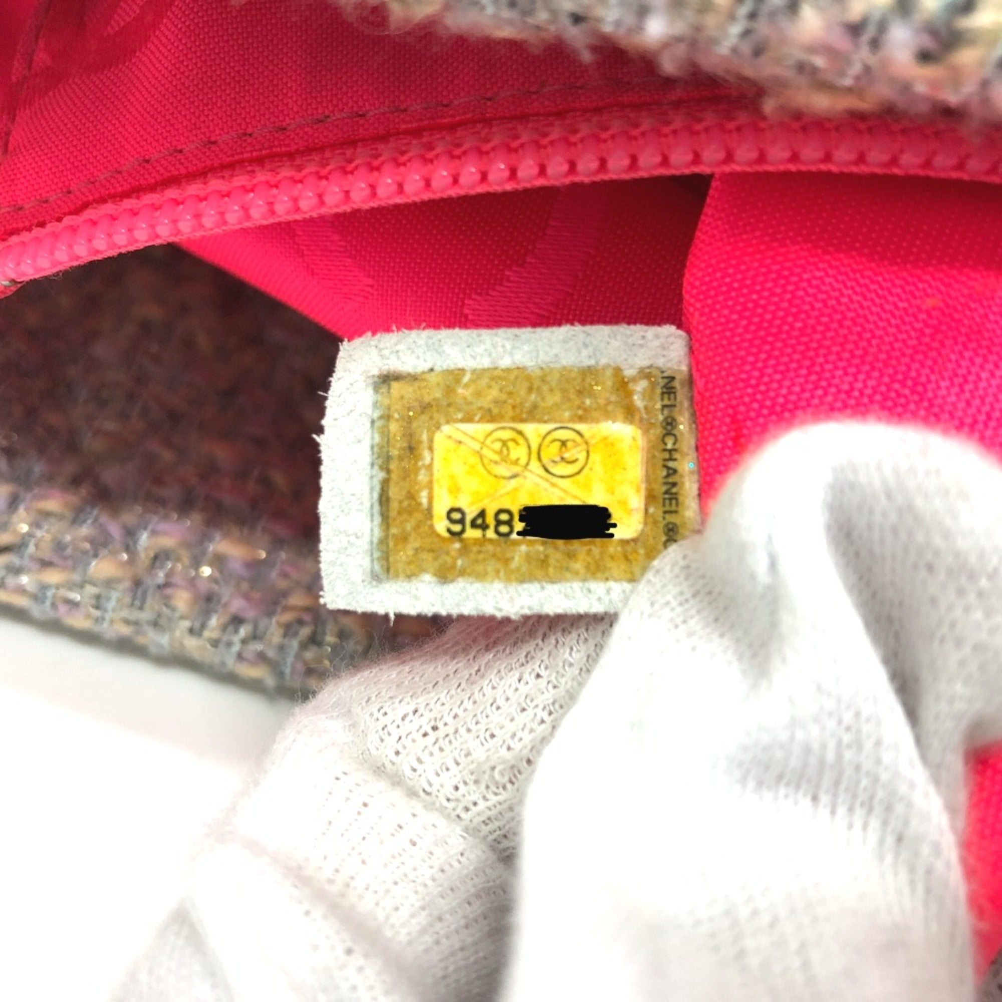 Chanel Purple Tweed Tote Bag