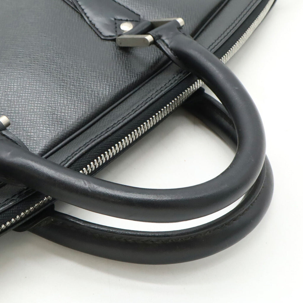 Louis Vuitton Ardoise Black Taiga Leather Boston Bag
