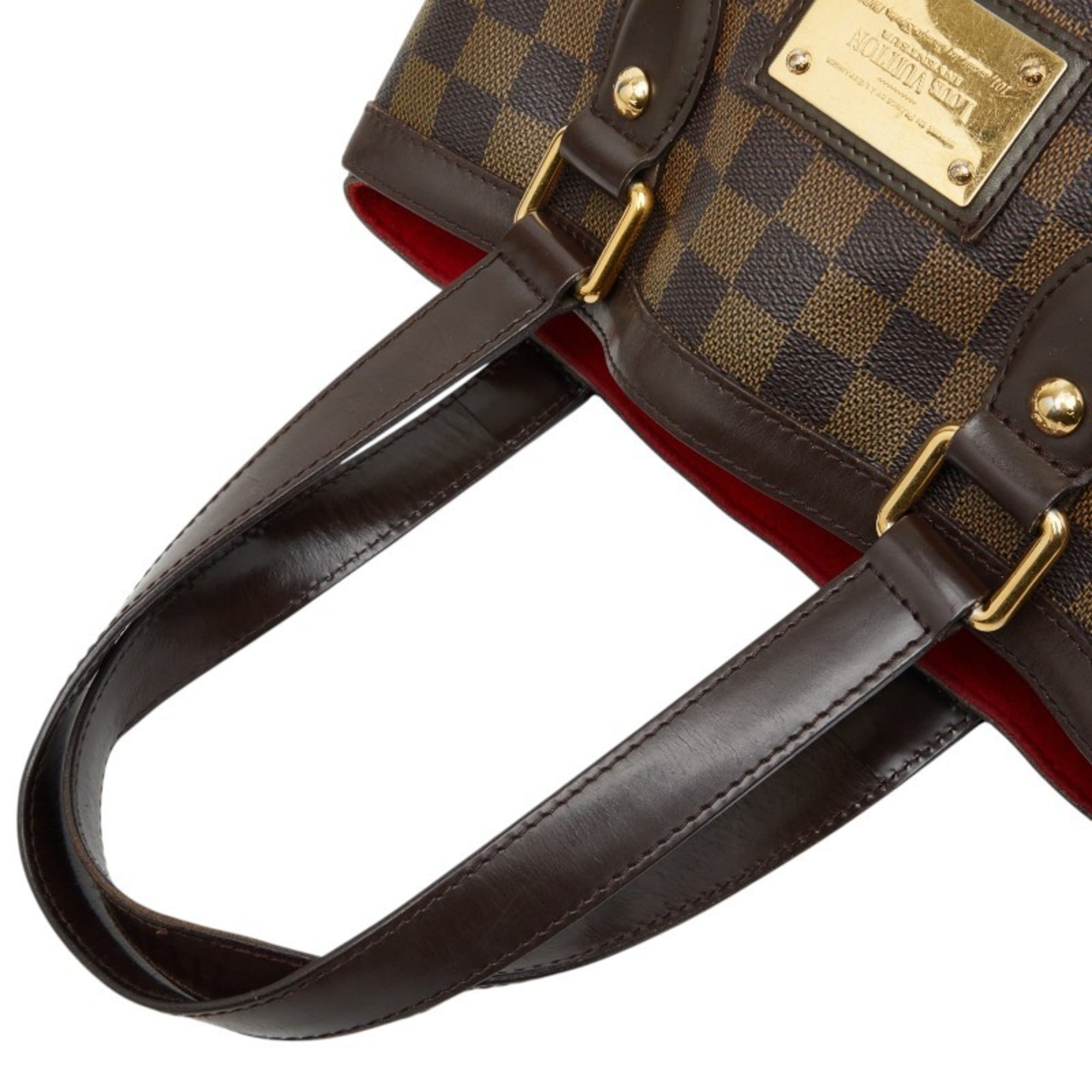 Louis Vuitton Brown Ebene Pvc Leather Handbag Tote Bag