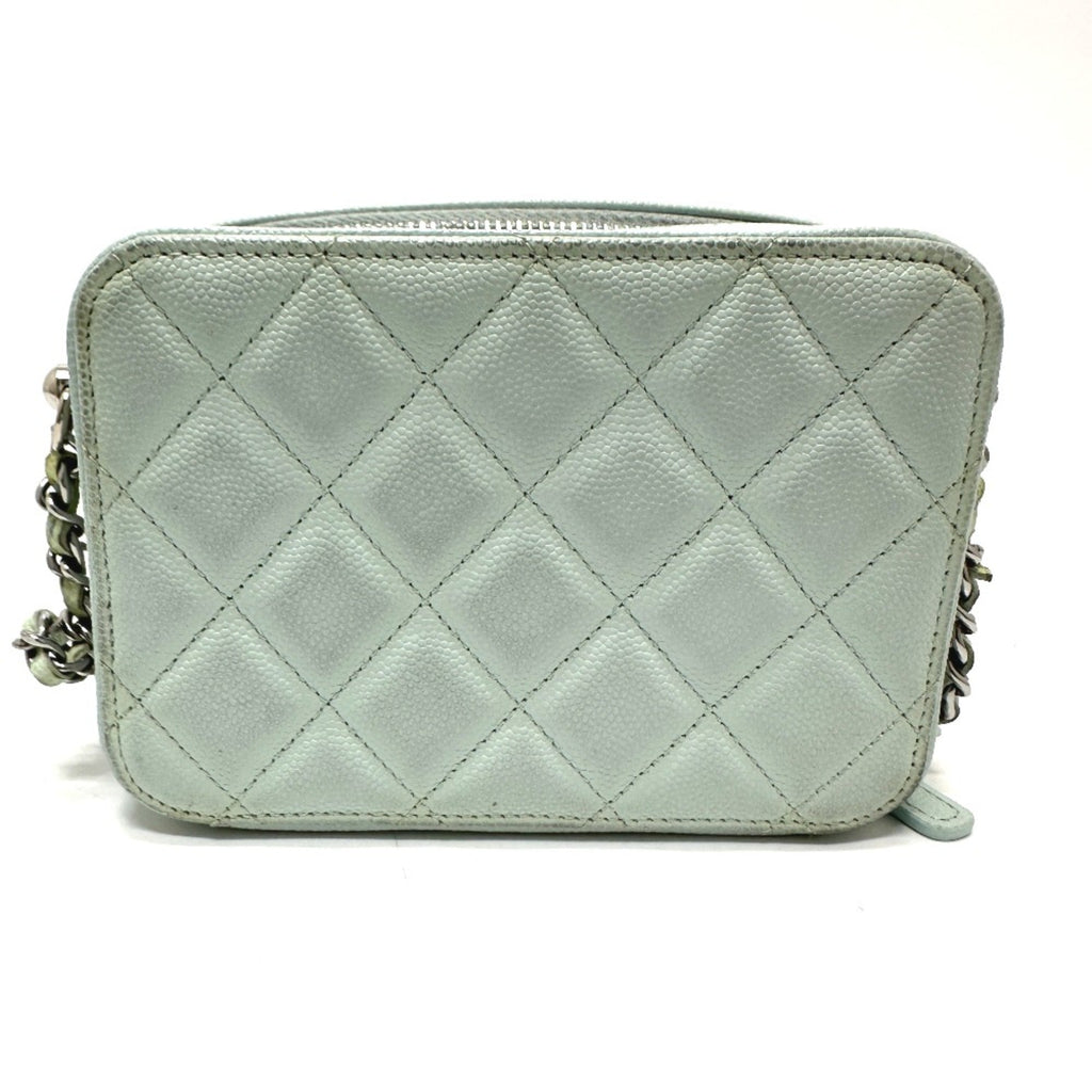 Chanel Blue Leather Shoulder Bag