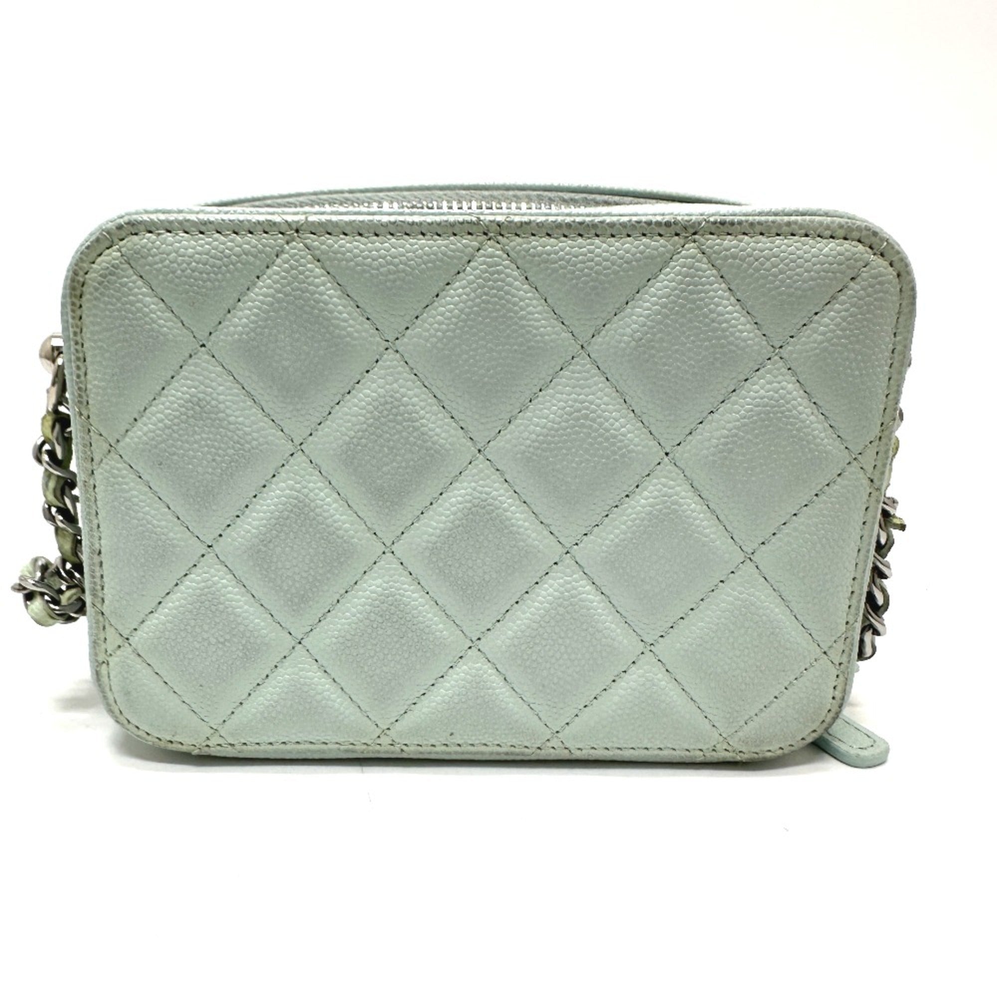 Chanel Blue Leather Shoulder Bag