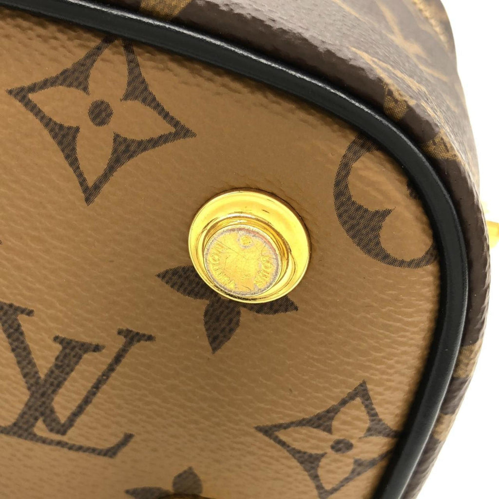 Louis Vuitton Marron Coated Canvas Handbag