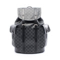 Louis Vuitton Black Coated Canvas Leather Backpack