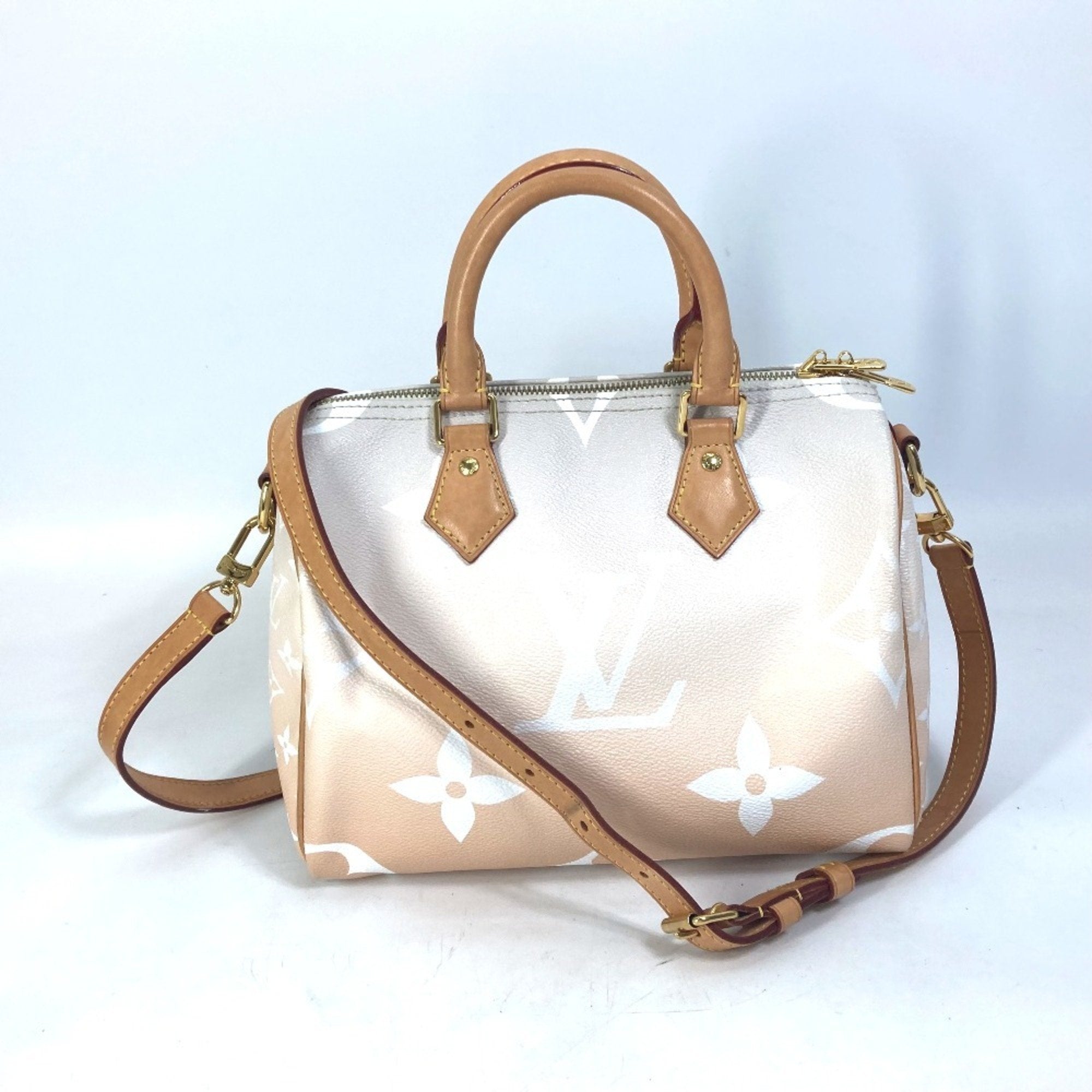 Louis Vuitton Orange Monogram Boston Bag Handbag Shoulder Bag