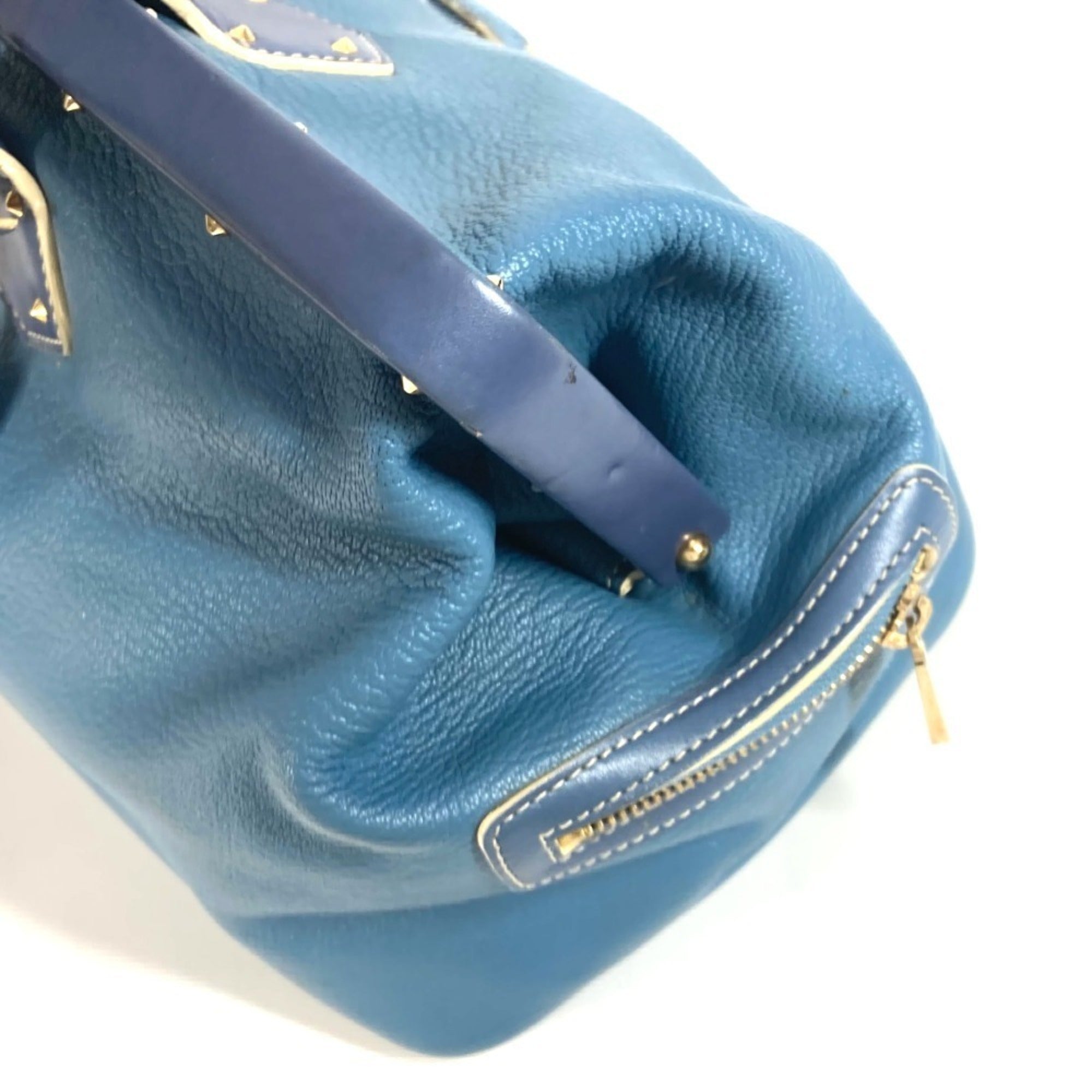 Louis Vuitton Suhali Blue Suhali Leather Handbag Tote Bag
