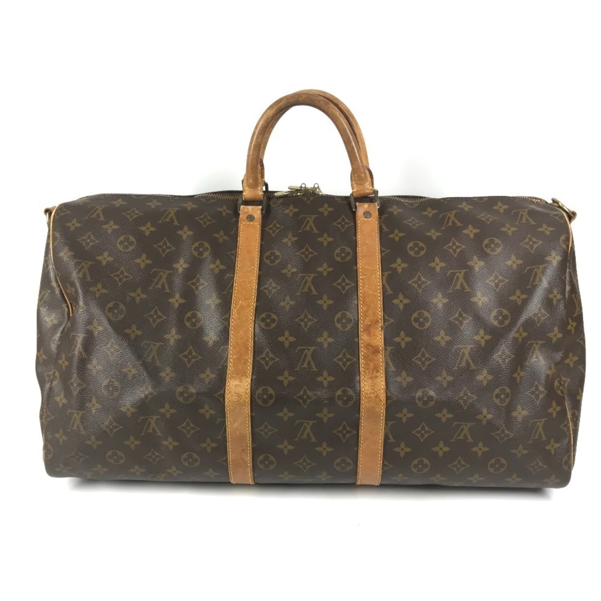 Louis Vuitton Brown Monogram Boston Bag Handbag Shoulder Bag