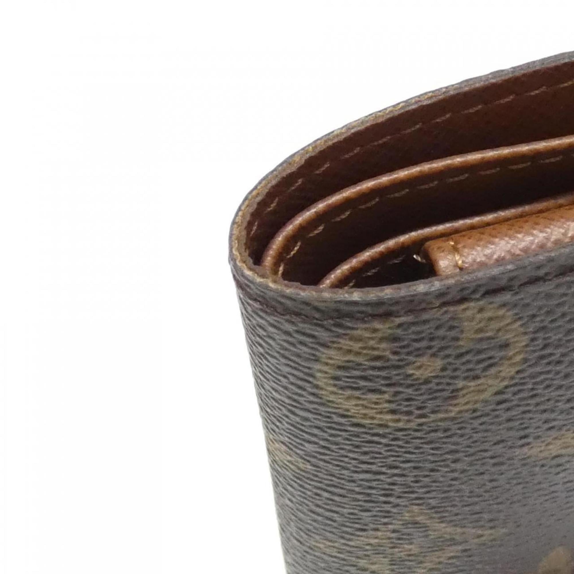 Louis Vuitton Marron Coated Canvas Wallet