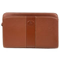Burberry Brown Leather Clutch Bag