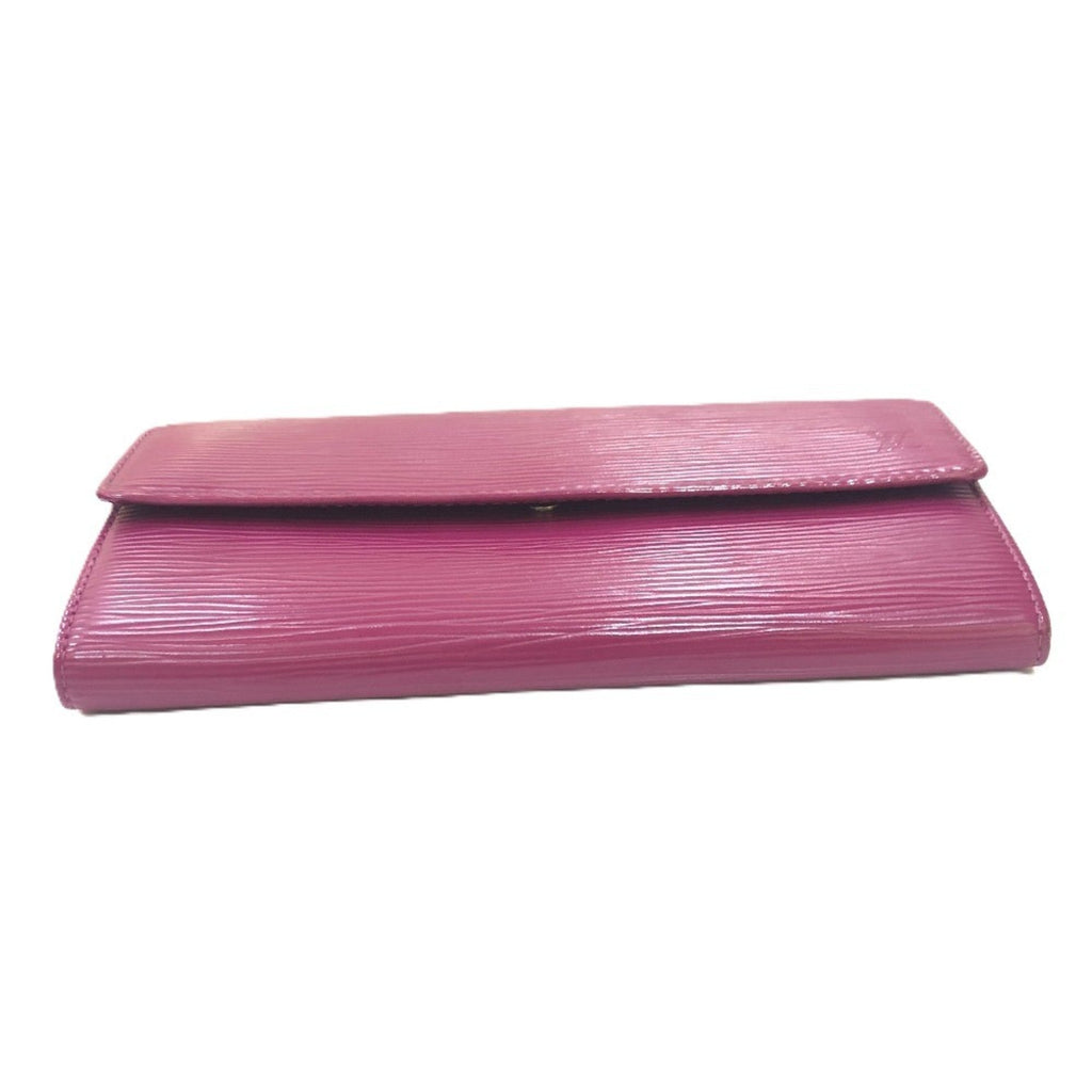 Louis Vuitton Epi Fuchsia Purple Epi Leather Long Wallet