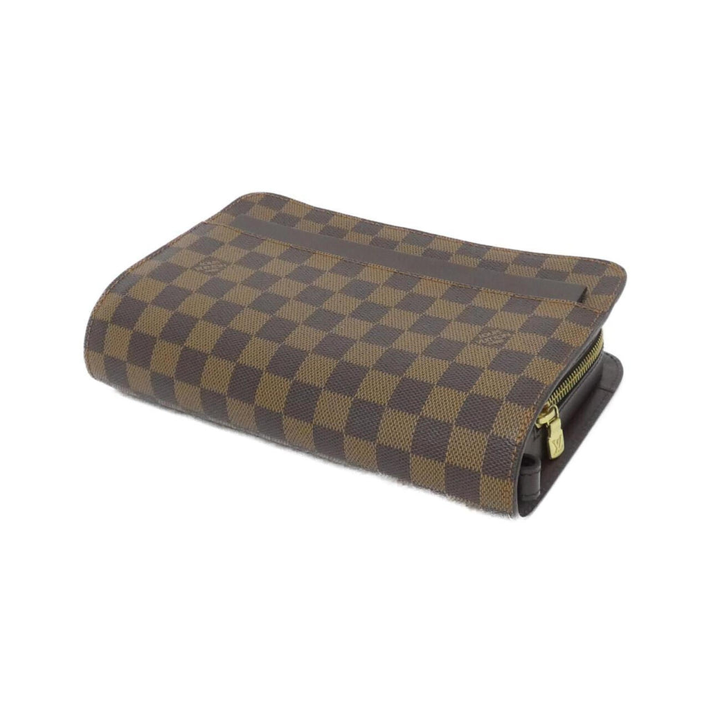Louis Vuitton Brown Coated Canvas Clutch Bag