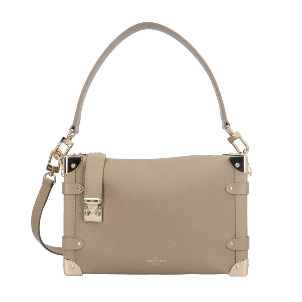 Louis Vuitton Beige Taupe Leather Shoulder Bag