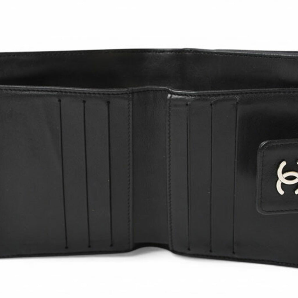 Chanel Black Leather Wallet (Bi-Fold)