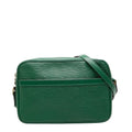 Louis Vuitton Borneo Green Leather Shoulder Bag