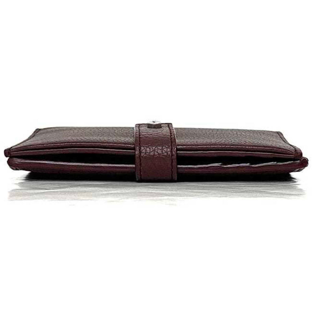 Saint Laurent Bordeaux Leather Wallet (Bi-Fold) (Pre-Owned)